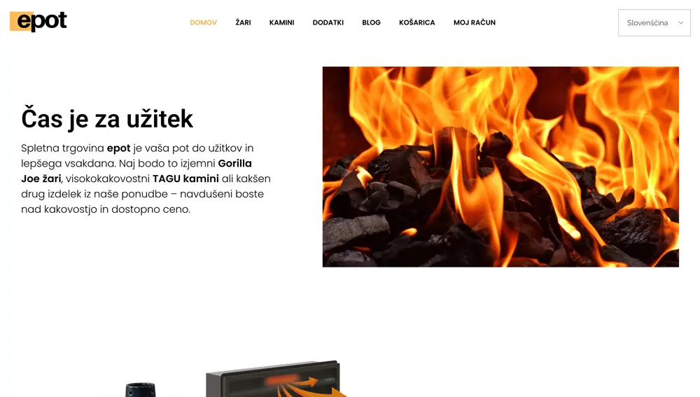 Epot.store e-commerce website screenshot