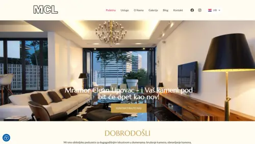 Mramor Clean Lipovac service website screenshot